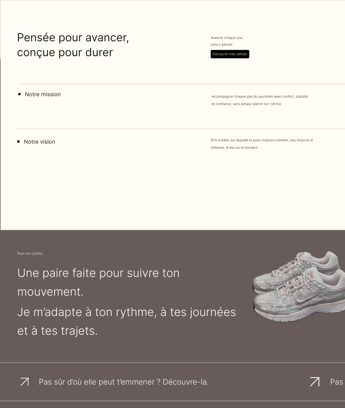 Nike P6000: section mission adaptée